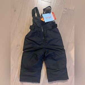 Cat & Jack Black Kids Snow Overalls